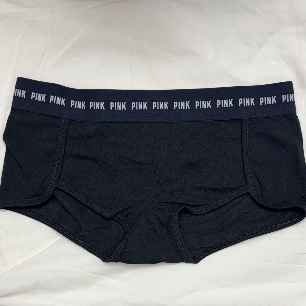 PINK Victoria's Secret Black Boyshorts